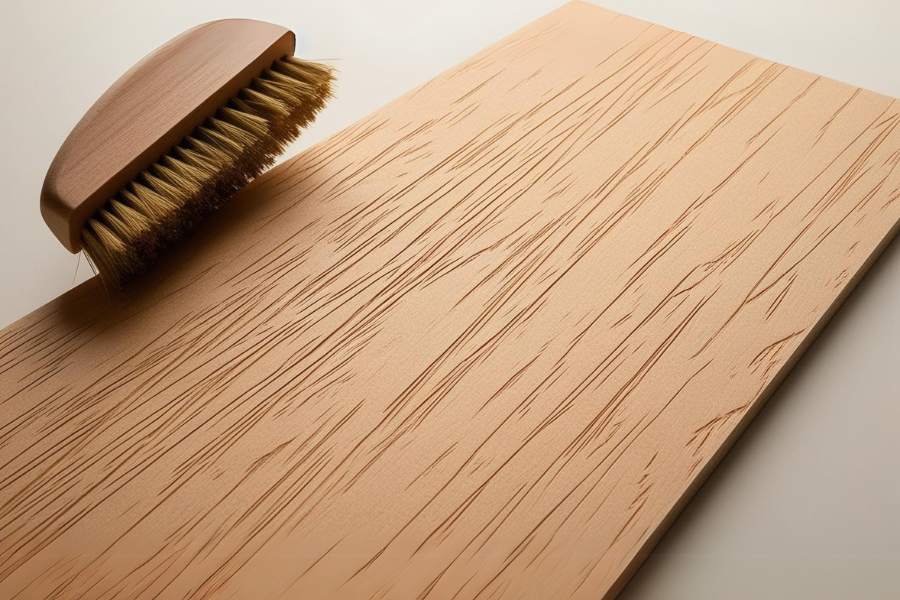 Hướng Dẫn Bảo Quản Nội Thất Gỗ MDF Đúng Cách – Giữ Độ Bền Lâu Dài 3 Bàn chải cứng gây trầy xước bề mặt gỗ MDF