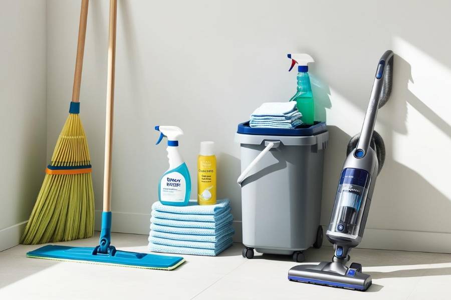 Các bước dọn nhà - Chuẩn bị dụng cụ dọn dẹp