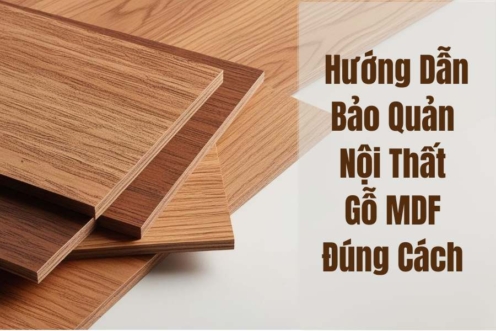 Hướng dẫn bảo quản nội thất gỗ MDF đúng cách