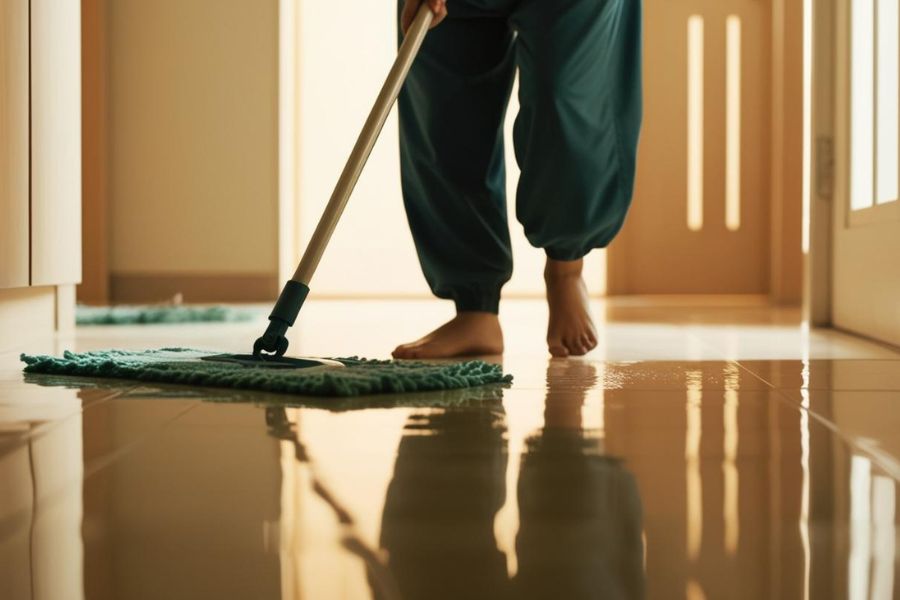 Lau sạch bề mặt sáng bóng 