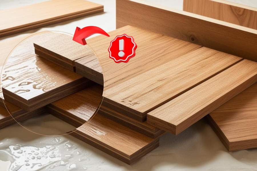 Hướng Dẫn Bảo Quản Nội Thất Gỗ MDF Đúng Cách – Giữ Độ Bền Lâu Dài 2 Lưu ý hạn chế cho gỗ MDF tiếp xúc nhiều nước