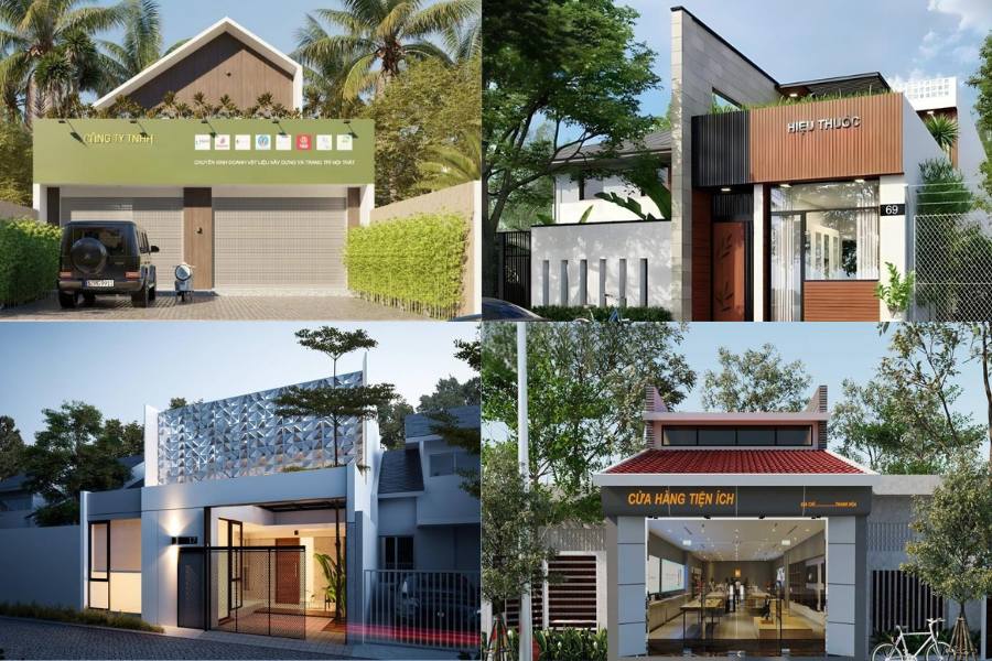 TOP 10 Mẫu Nhà Cấp 4 Đẹp 2025 – Xu Hướng Thiết Kế Hiện Đại, Tiện Nghi 8 Mẫu nhà cấp 4 kết hợp kinh doanh
