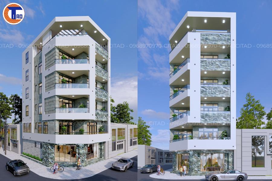 Thi công bê tông sàn | Công trình nhà phố An Giang - Công ty Xây dựng CITAD 4 Ngoại cảnh thiết kế nhà phố Anh Tấn