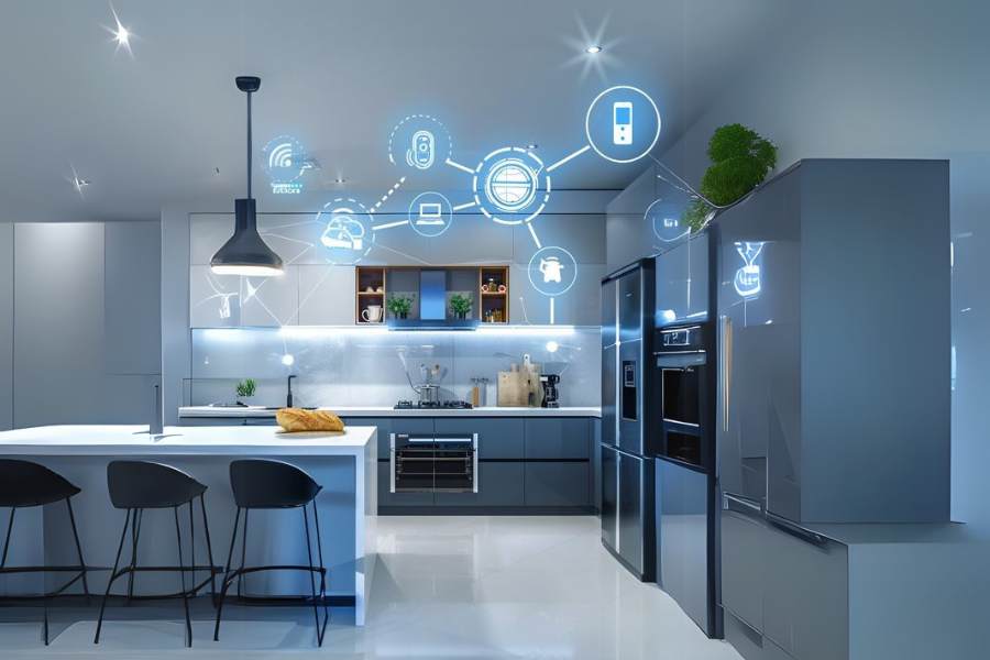 Thiết kế nội thất bếp hiện đại - Nhà bếp công nghệ thông minh