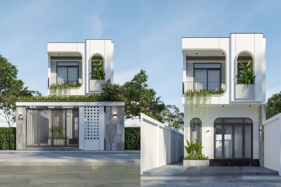 Nhà ống 2 tầng phong cách Minimalist