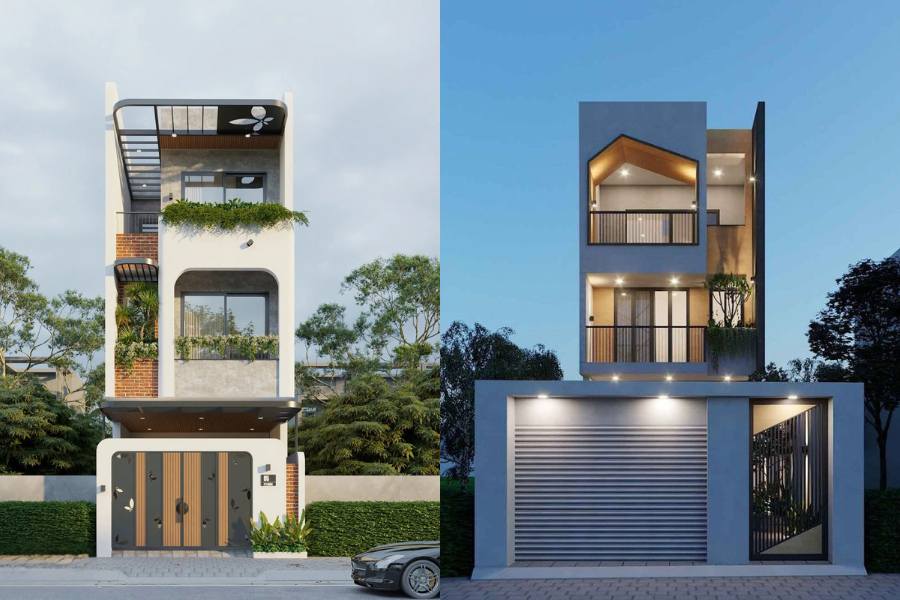 Nhà ống 3 tầng hiện đại