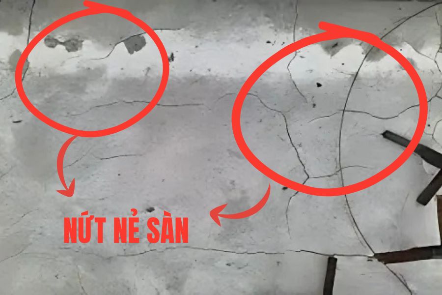 Nứt nẻ sàn bê tông
