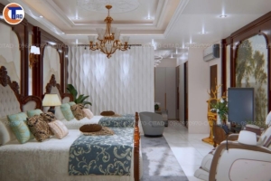 Phòng ngủ Master thiết kế Tân cổ điển An Giang