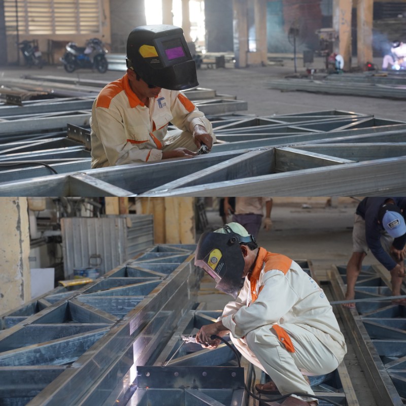 Đội ngũ Sản xuất chất lượng - Xây nhà trọn gói Long Xuyên