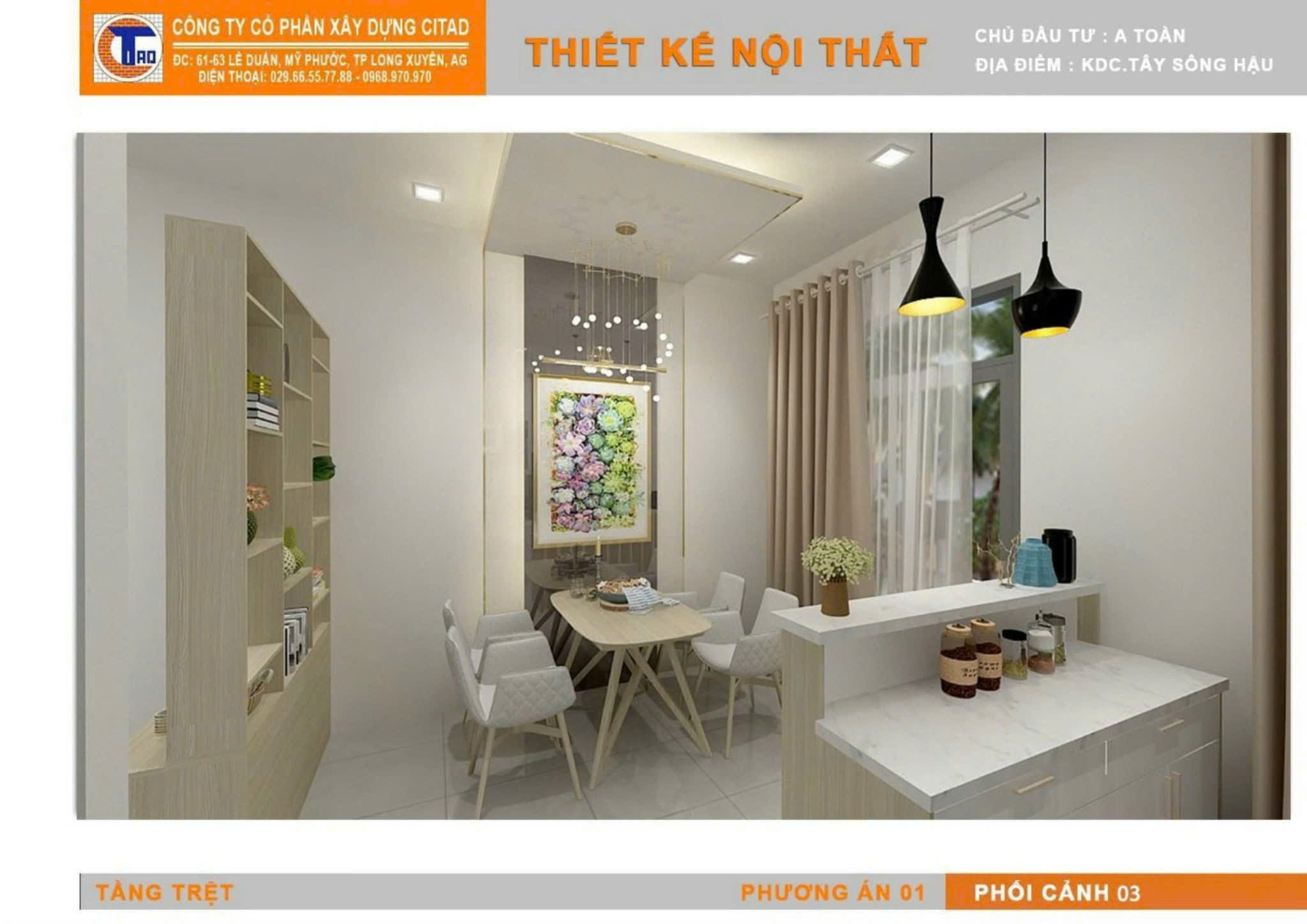 Nhà phố khu Tây Sông Hậu An Giang