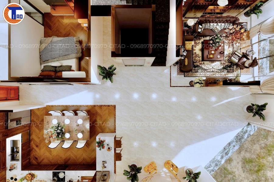 Thiết kế nhà phố phong cách tân cổ điển