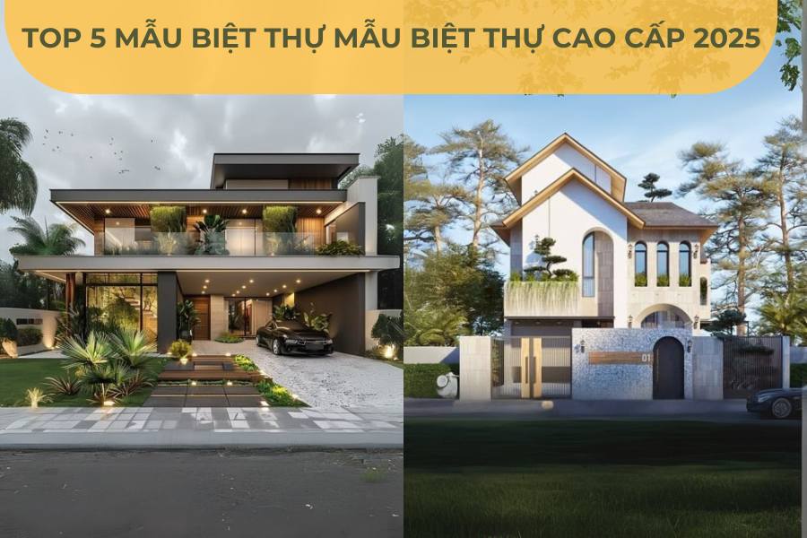 Top 5 Mẫu Biệt Thự Cao Cấp 2025