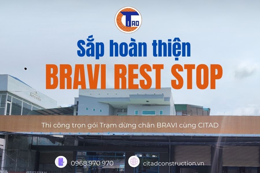 Thi công trọn gói Trạm dừng chân Bravi An Giang – Sắp hoàn thiện cùng CITAD 2 Thi công trọn gói Trạm dừng chân An Giang