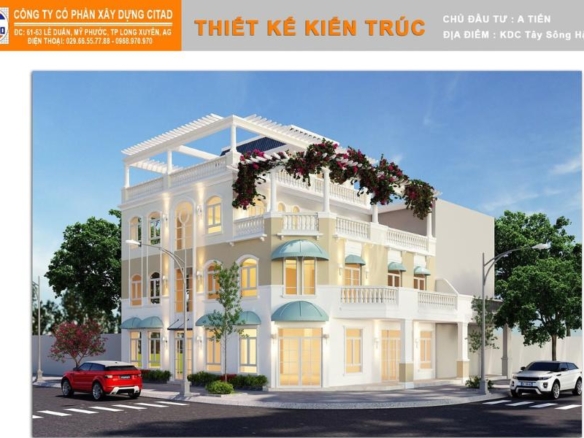 Biệt thự phố tân cổ điển tại Mỹ Quý, Long Xuyên