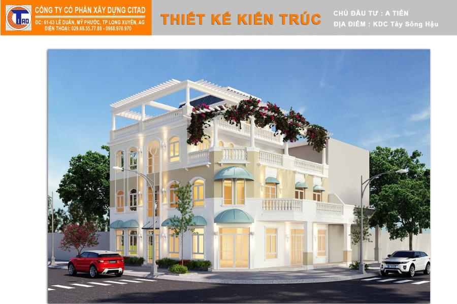 Biệt thự phố tân cổ điển tại Mỹ Quý, Long Xuyên