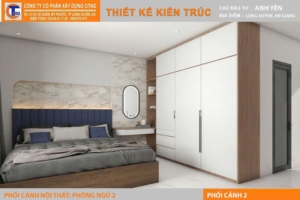 Công trình nhà phố 2 tầng tại Mỹ Hoà Long Xuyên do CITAD thiết kế thi công
