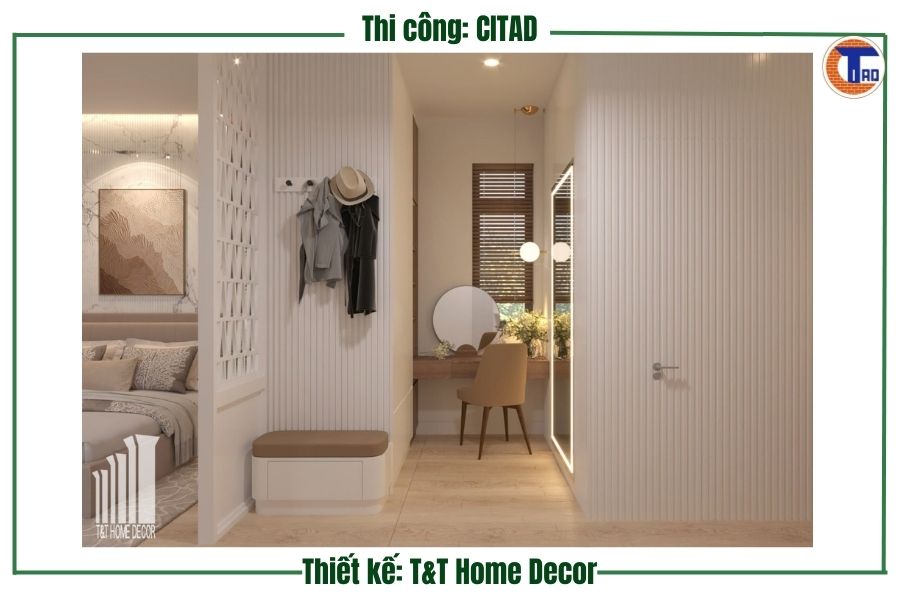 Phòng ngủ chính nhà phố Long Xuyên