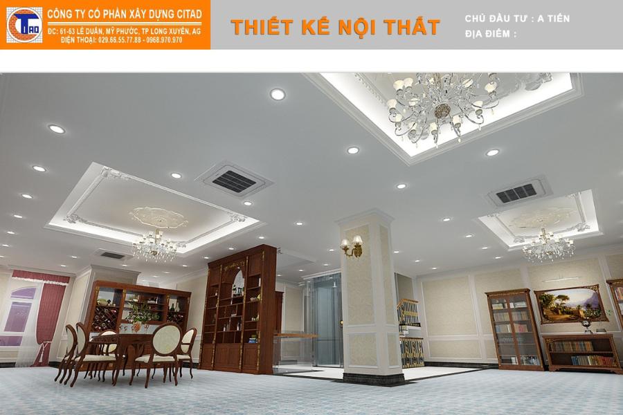 Không gian tầng 2 biệt thự An giang