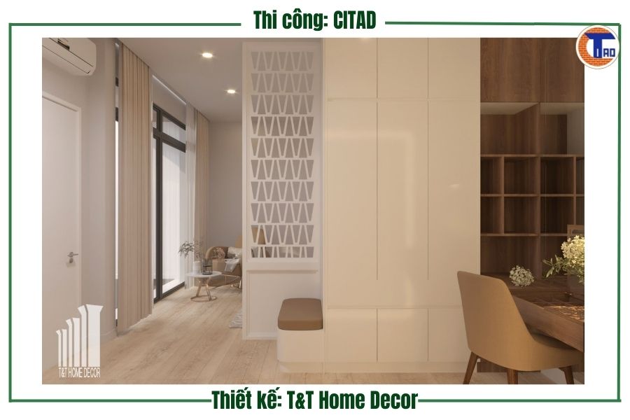 Phòng ngủ chính nhà phố Long Xuyên