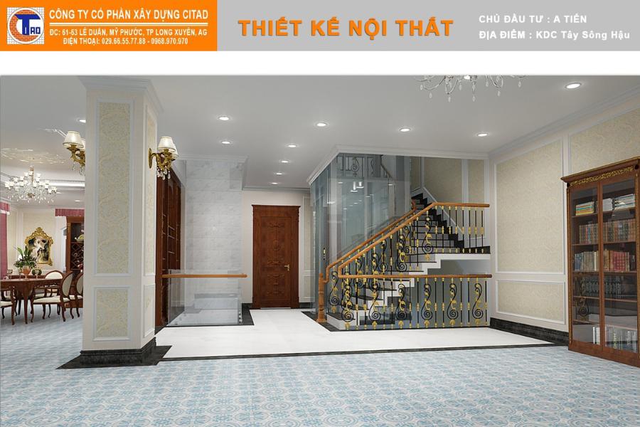 Không gian tầng 2 biệt thự An giang