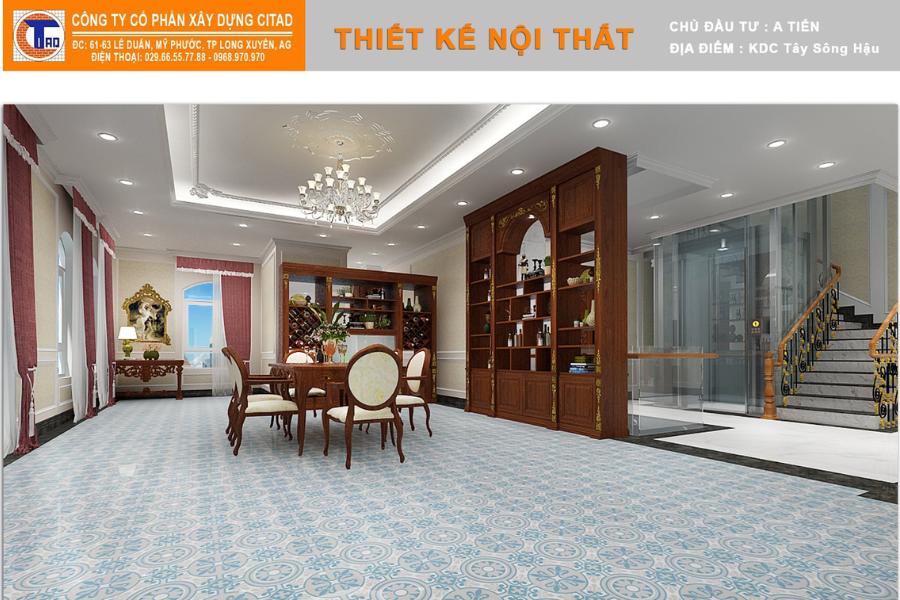 Không gian tầng 2 biệt thự An giang