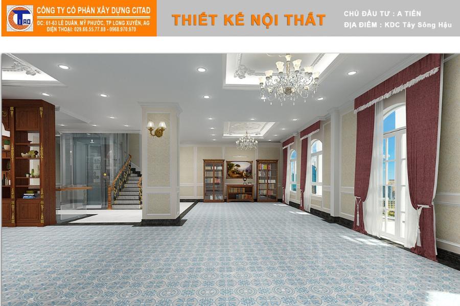 Không gian tầng 2 biệt thự An giang