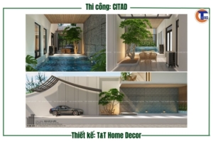 Mặt bằng tầng trệt nhà phố Long Xuyên
