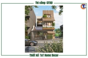 Công trình nhà phố 3 tầng tại Long Xuyên An Giang