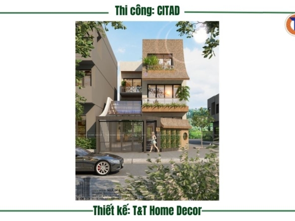 Công trình nhà phố 3 tầng tại Long Xuyên An Giang