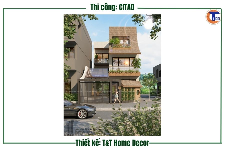 Công trình nhà phố 3 tầng tại Long Xuyên An Giang