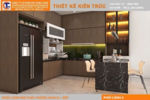 Công trình nhà phố 2 tầng tại Mỹ Hoà Long Xuyên do CITAD thiết kế thi công