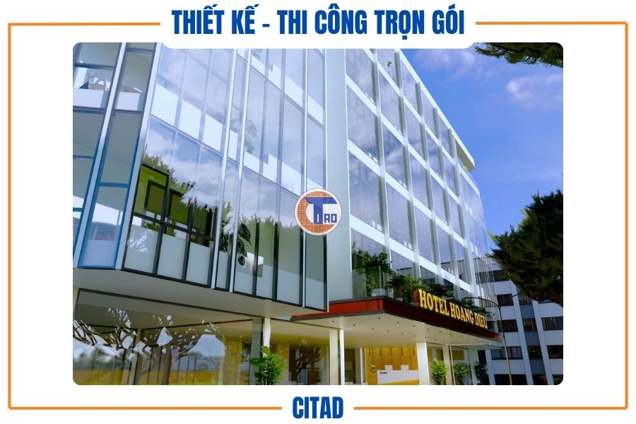 Thiết kế và thi công trọn gói Khách Sạn An Giang | CITAD 4 Thiết kế sảnh khách sạn Hoàng Diệu – giải pháp thi công trọn gói từ CITAD