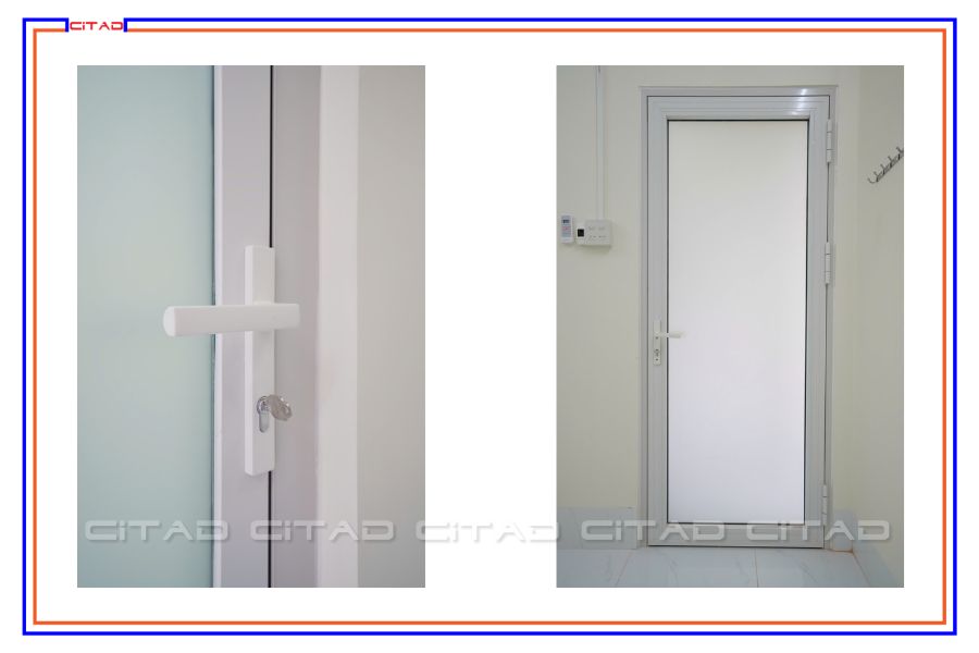 Thi công nhà cấp 4 - cửa phòng ngủ vật liệu nhôm kính XingFa cao cấp