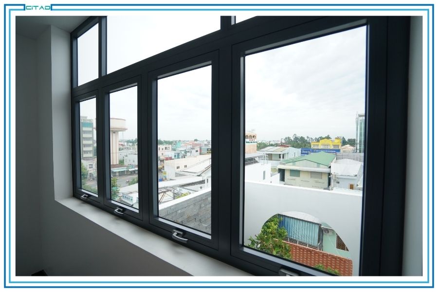 Sản xuất và lắp đặt cửa sổ nhôm kính An Giang | Công ty Cổ phần Xây dựng CITAD 5 Lắp đặt và sản xuất cửa sổ nhôm kính công trình nhà ở An Giang - CITAD - cửa sổ hất