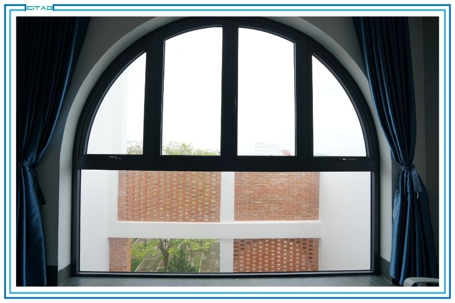 Thi công trọn bộ cửa nhôm kính công trình nhà ở An Giang - CITAD - cửa sổ
