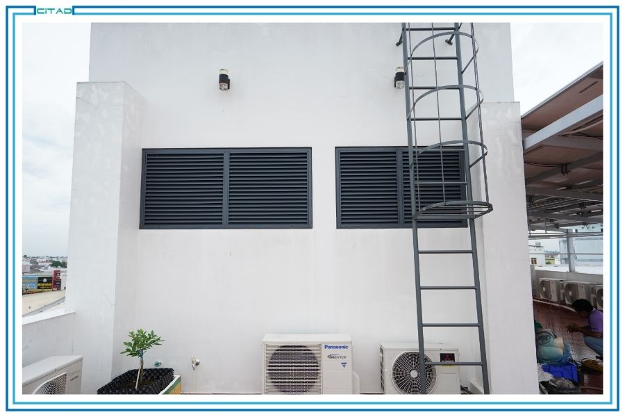 Thi công trọn bộ cửa nhôm kính công trình nhà ở An Giang - CITAD -sản xuất và lắp đặt hệ lam gió nhôm An Giang
