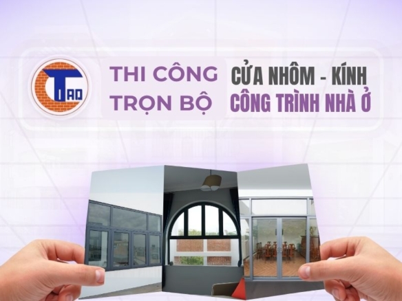 Thi công trọn bộ cửa nhôm kính công trình nhà ở An Giang - CITAD