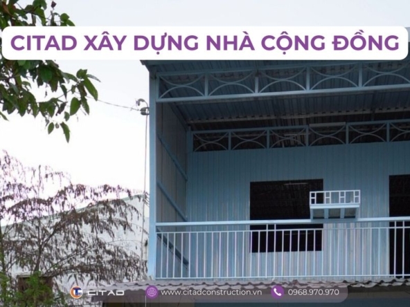 CITAD xây nhà cộng đồng An Giang - Nhà Đại Đoàn Kết