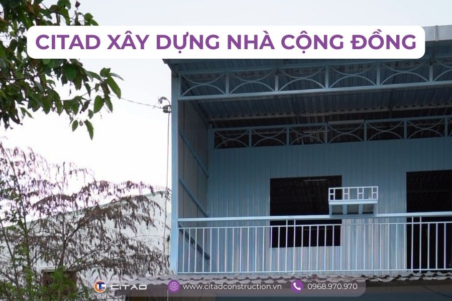 CITAD xây nhà cộng đồng An Giang - Nhà Đại Đoàn Kết
