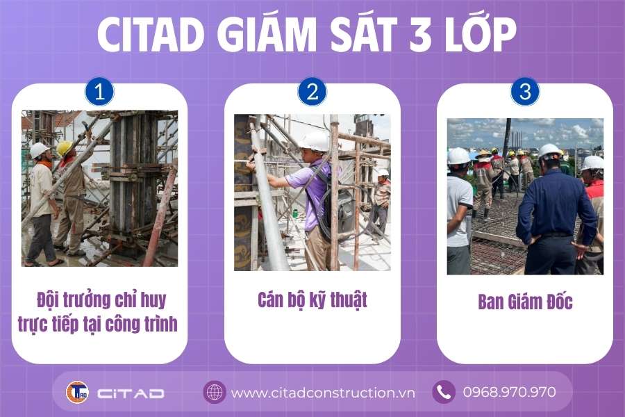 Lợi ích xây nhà trọn gói cùng nhà thầu uy tín – Giải pháp an tâm cho tổ ấm tương lai 2 Xây dựng CITAD An Giang - Giám sát 3 lớp