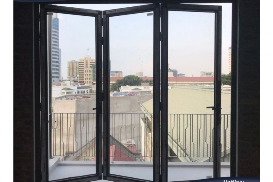 Cửa đi mở xếp - Nhôm kính XingFa An Giang