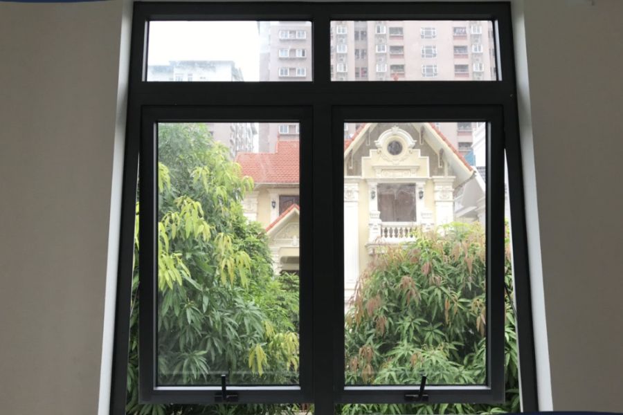 Cửa hất nhôm 2 cánh - Nhôm kính XingFa An Giang