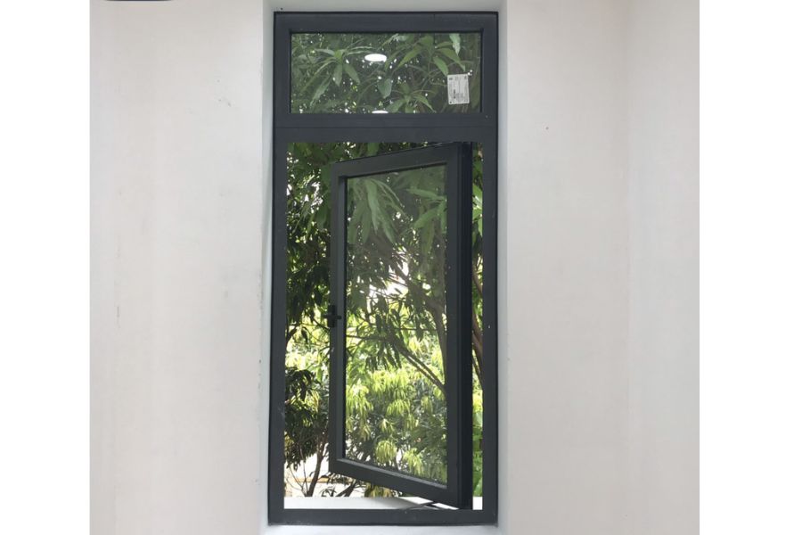 Cửa sổ mở quay 1 cánh - Nhôm kính XingFa An Giang