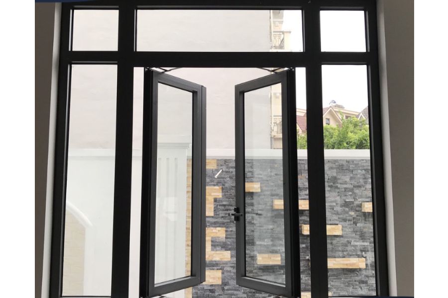 Cửa sổ mở quay 2 cánh - Nhôm kính XingFa An Giang