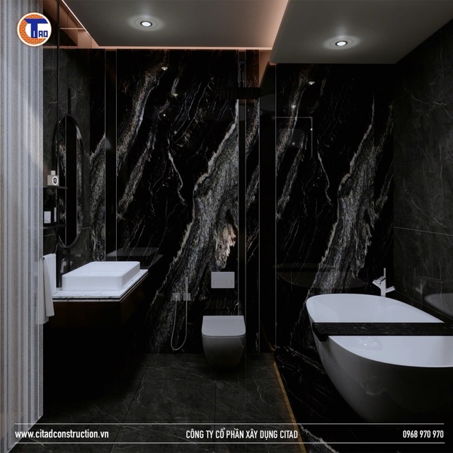 phòng tắm hiện đại đá vân mây CITAD