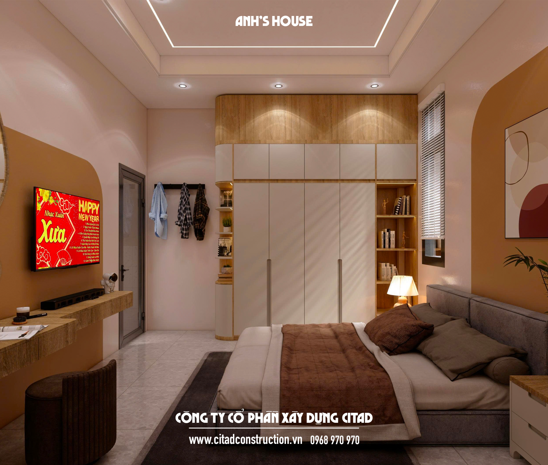 Phương án thiết kế nhà phố Anh's House - CITAD thiết kế và thi công trọn gói