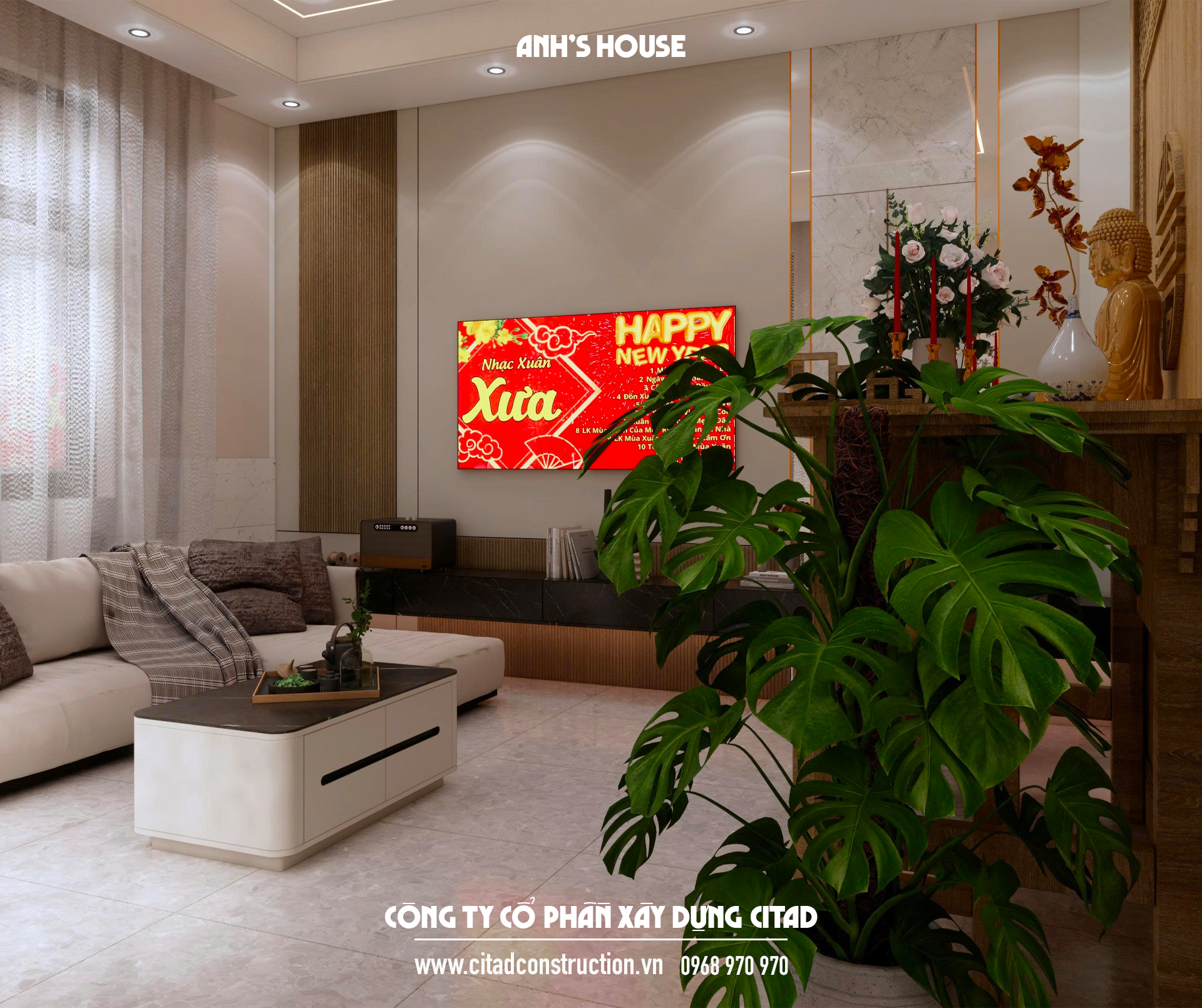 Phương án thiết kế nhà phố Anh's House - CITAD thiết kế và thi công trọn gói