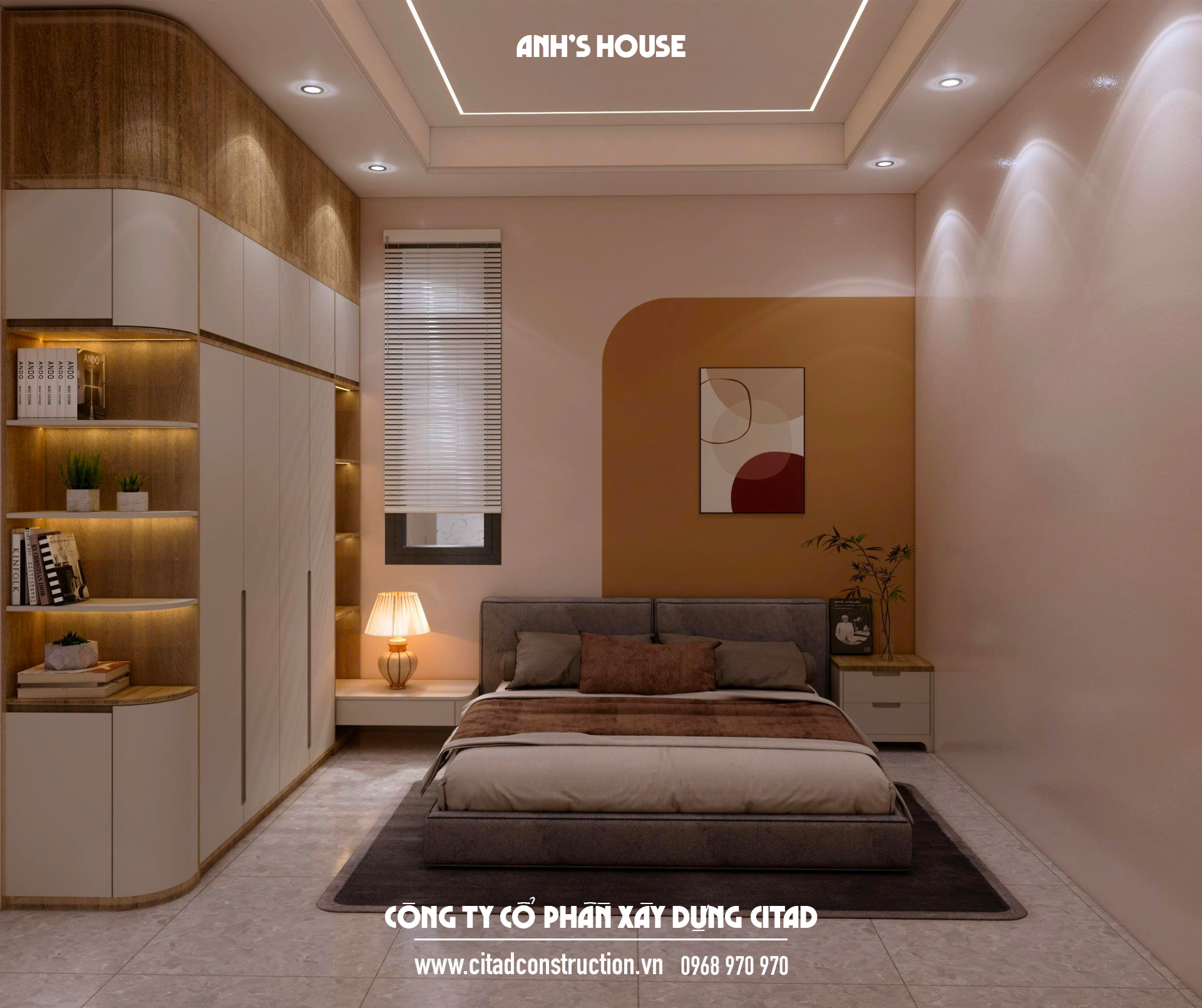 Phương án thiết kế nhà phố Anh's House - CITAD thiết kế và thi công trọn gói