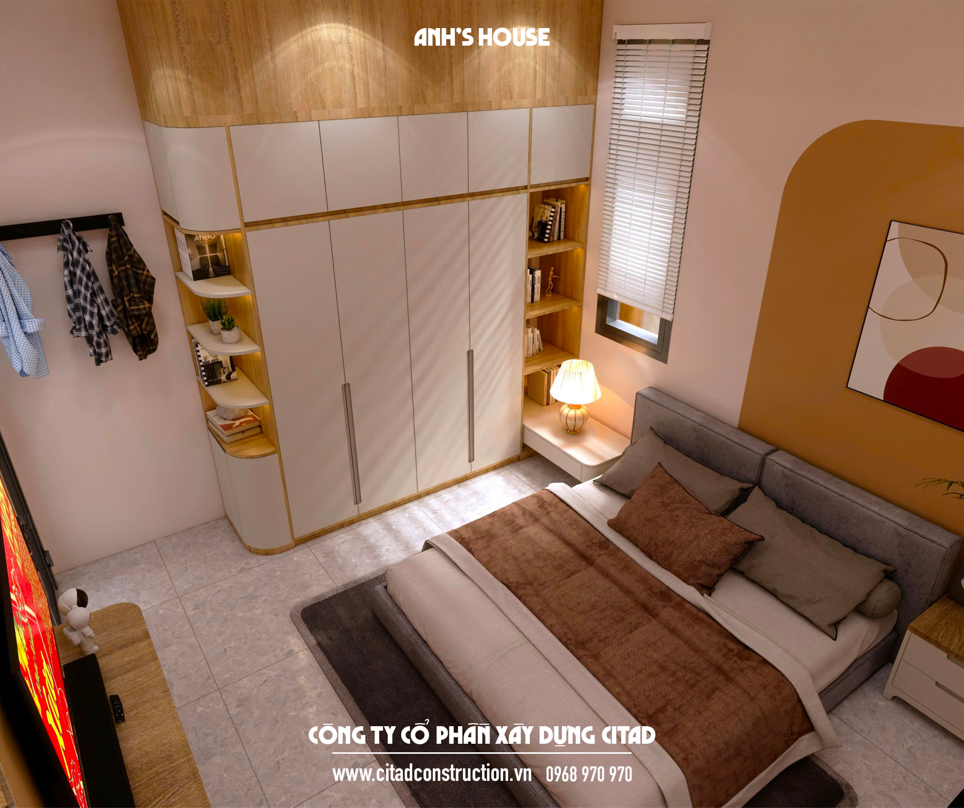 Phương án thiết kế nhà phố Anh's House - CITAD thiết kế và thi công trọn gói