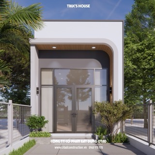 Thiết kế mặt tiền nhà phố hiện đại Truc’s House do CITAD thiết kế và thi công trọn gói